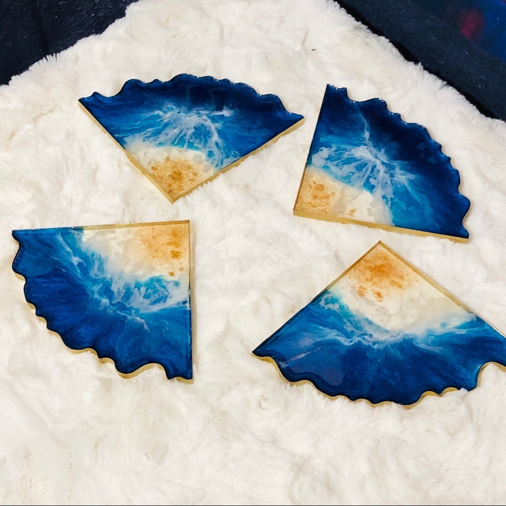 Set of Beach 🏝 coasters